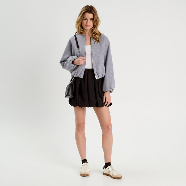 jupe evasee effet boule noir femme Jupe évasée effet boule noir femme