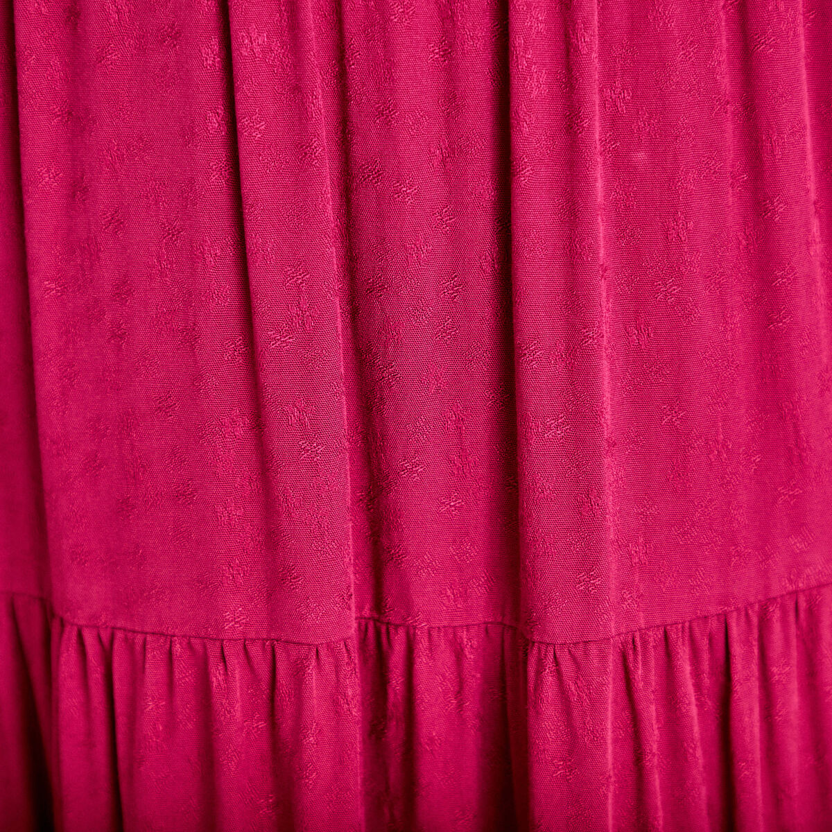 Jupe &eacute;vas&eacute;e longueur 3/4 dentelle rouge femme