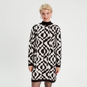 robe pull droite col montant blanc femme Robe pull droite col montant blanc femme