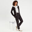 Veste blazer 2-en-1 gilet noir femme