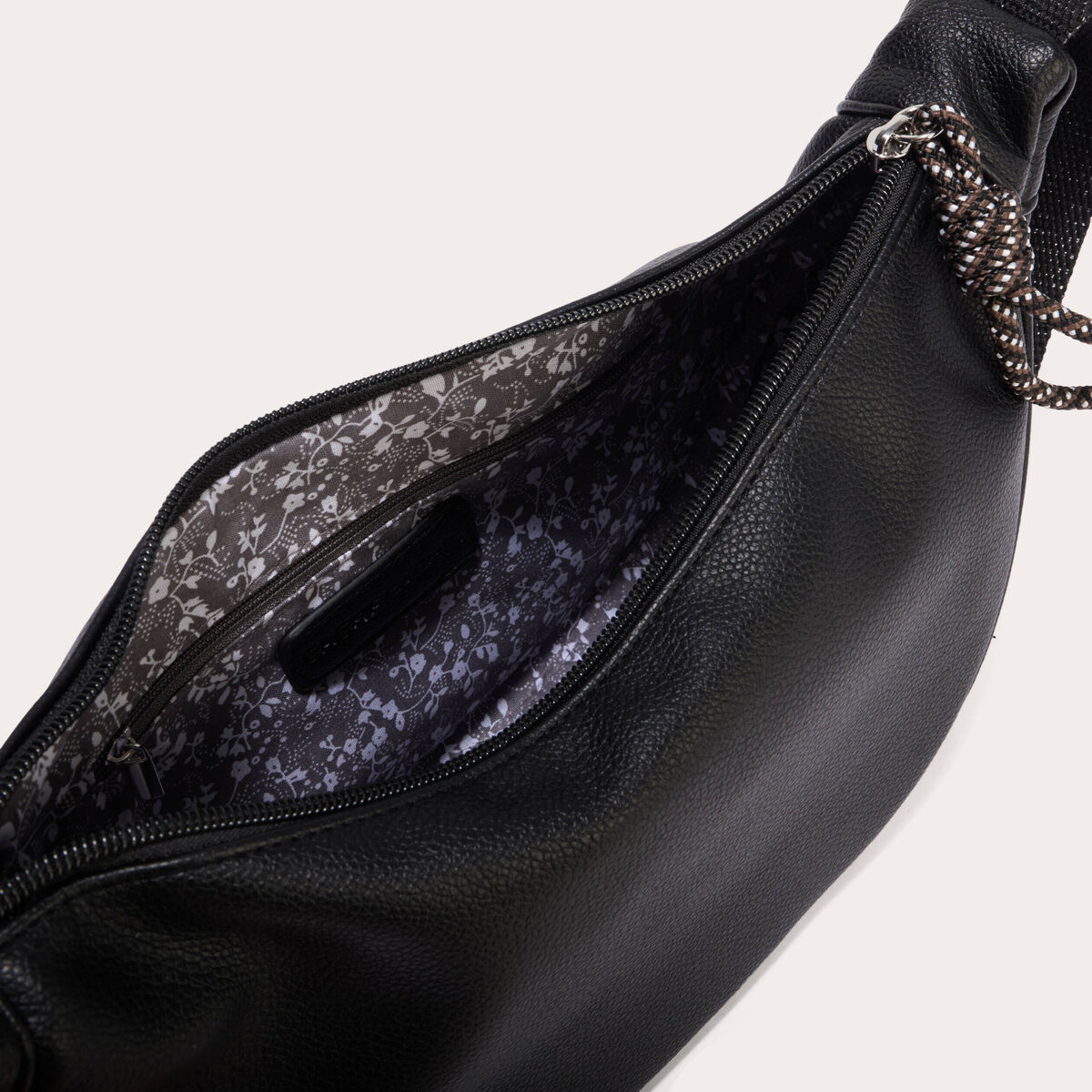 Sac banane similicuir noir femme