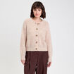 Gilet manches longues beige femme