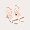 Sandales à talons blanc femme