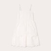 Robe évasée broderie anglaise blanc femme