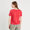 T-shirt col en V rouge femme