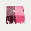 &Eacute;charpe plaid bordeaux femme