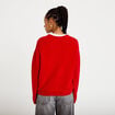 Gilet manches longues rouge femme