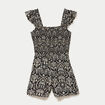 Combishort coupe large noir femme