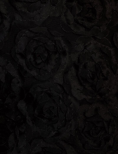 D&eacute;bardeur &agrave; motifs en relief noir femme