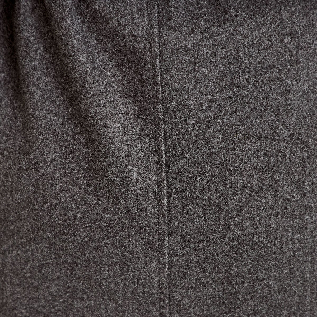 Manteau droit mi-long &agrave; manches longues gris femme