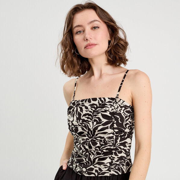 bustier bretelles fines ecru femme Bustier bretelles fines ecru femme