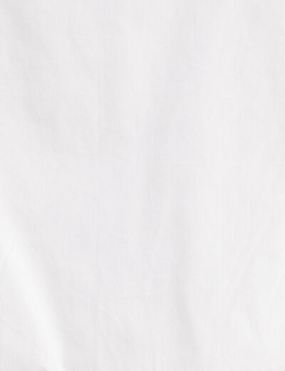 T-shirt effet boule blanc femme