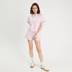 Short droit rose clair femme