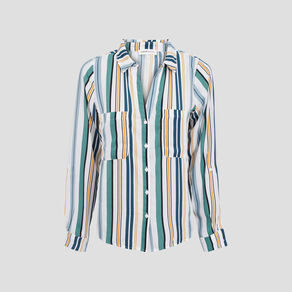 Chemise manches longues blanc femme