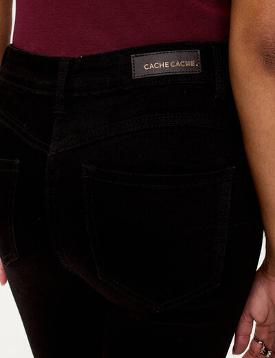 Jeans skinny push-up denim noir femme