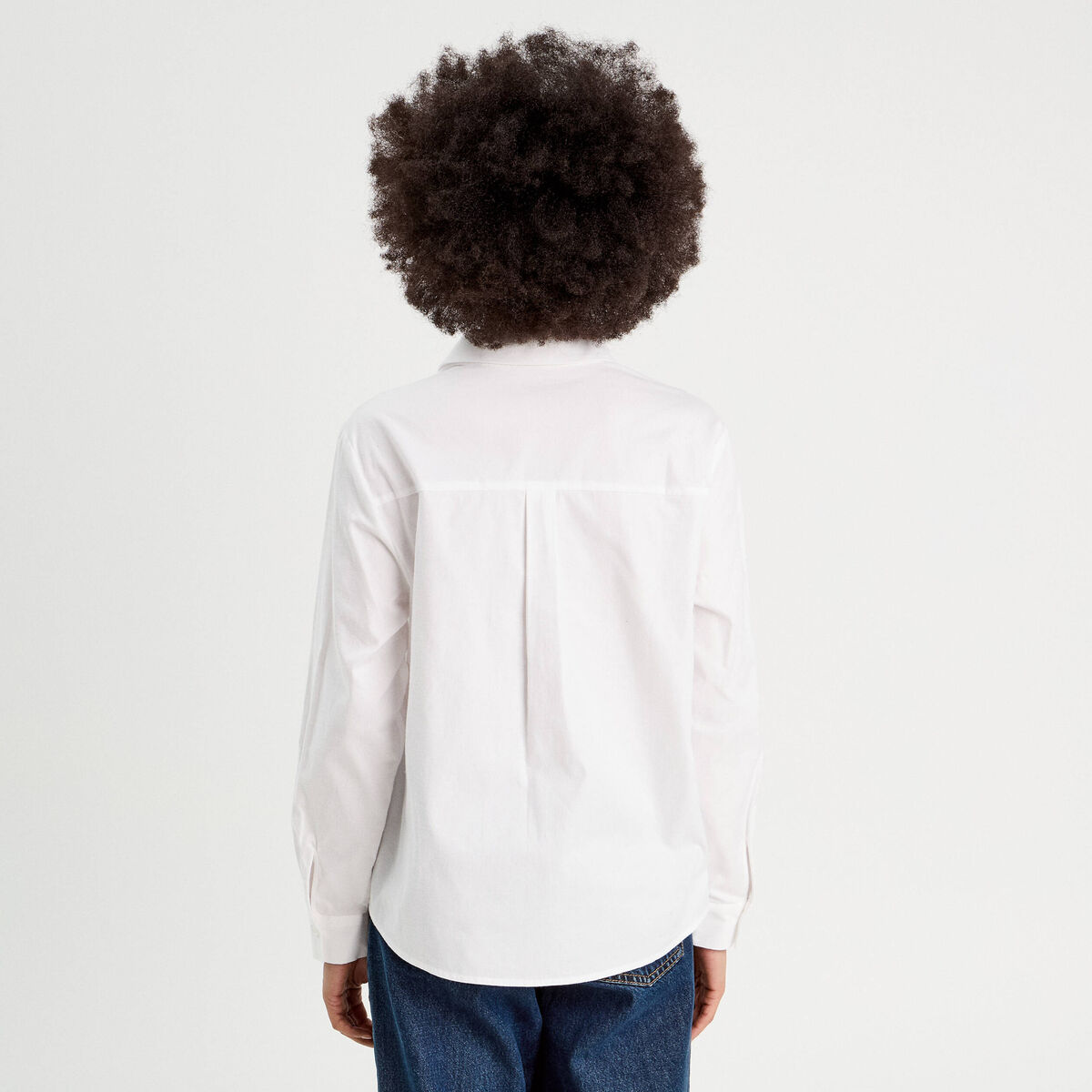 Chemise avec broderie ecru femme