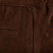 Pantalon jogging taille standard velours marron fonc&eacute; femme