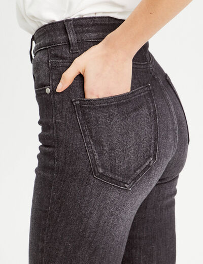 Jeans skinny ultra stretch 2 tailles denim noir femme