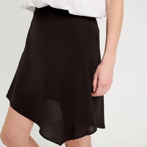 jupe asymetrique droite noir femme Jupe asymétrique droite noir femme