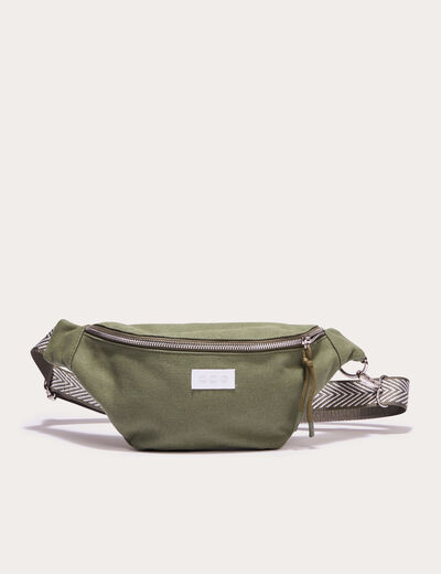 Sac banane vert kaki femme