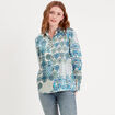 Chemise manches longues blanc femme
