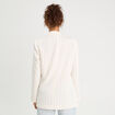 Veste blazer manches longues blanc femme