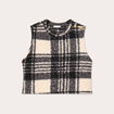 Pull sans manches noir femme