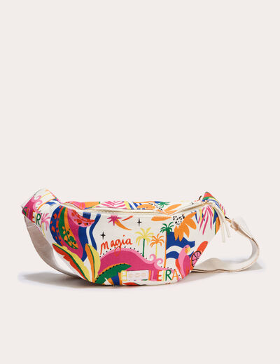 Sac banane blanc femme