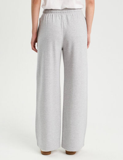 Pantalon de jogging large gris clair femme