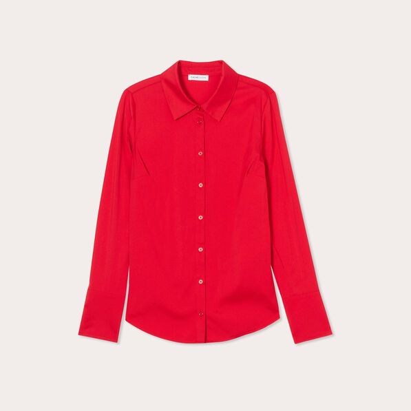 chemise manches longues rouge femme Chemise manches longues rouge femme