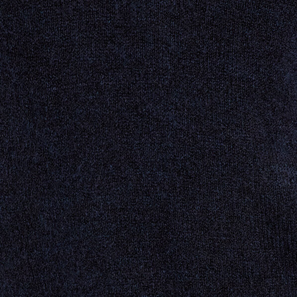 Pull 2-en-1 col en V bleu marine femme