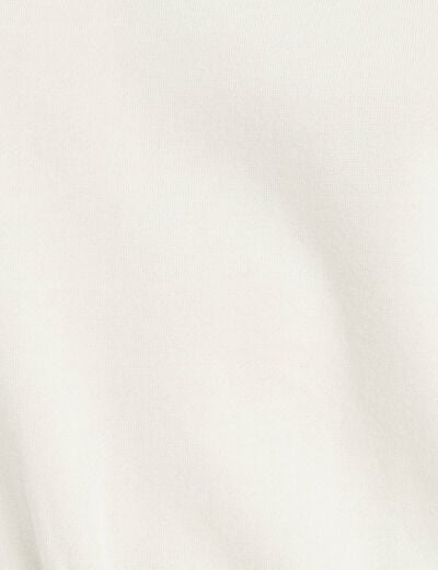 Sweat détails broderie ecru femme
