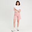 Bermuda large rose clair femme