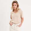 T-shirt manches courtes sable femme