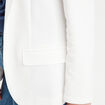 Veste blazer cintrée ecru femme