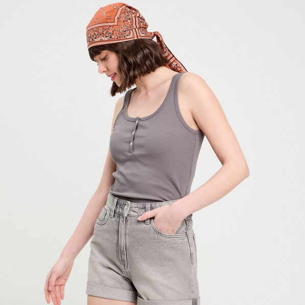 Débardeur sans manches gris foncé femme
