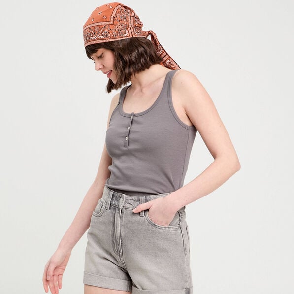 debardeur sans manches gris fonce femme Débardeur sans manches gris foncé femme