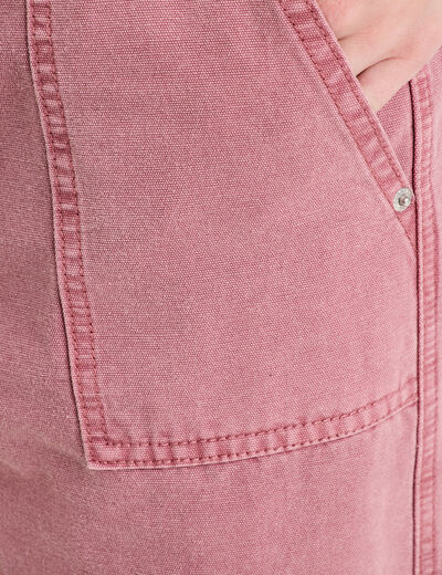Pantalon carpenter vieux rose femme