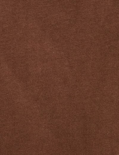 T-shirt oversize manches courtes marron fonc&eacute; femme