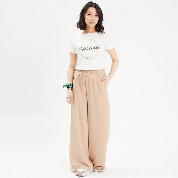 t shirt manches courtes ecru femme T-shirt manches courtes ecru femme