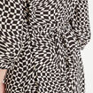 Robe longue chemise noir femme