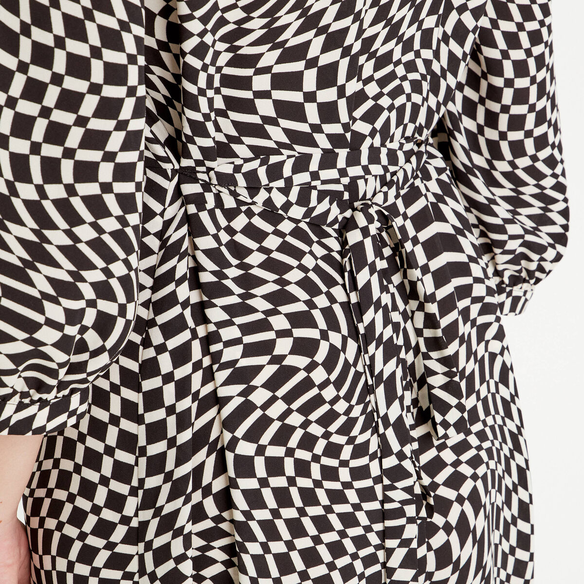 Robe longue chemise noir femme