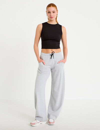 Jogging barrel gris clair femme