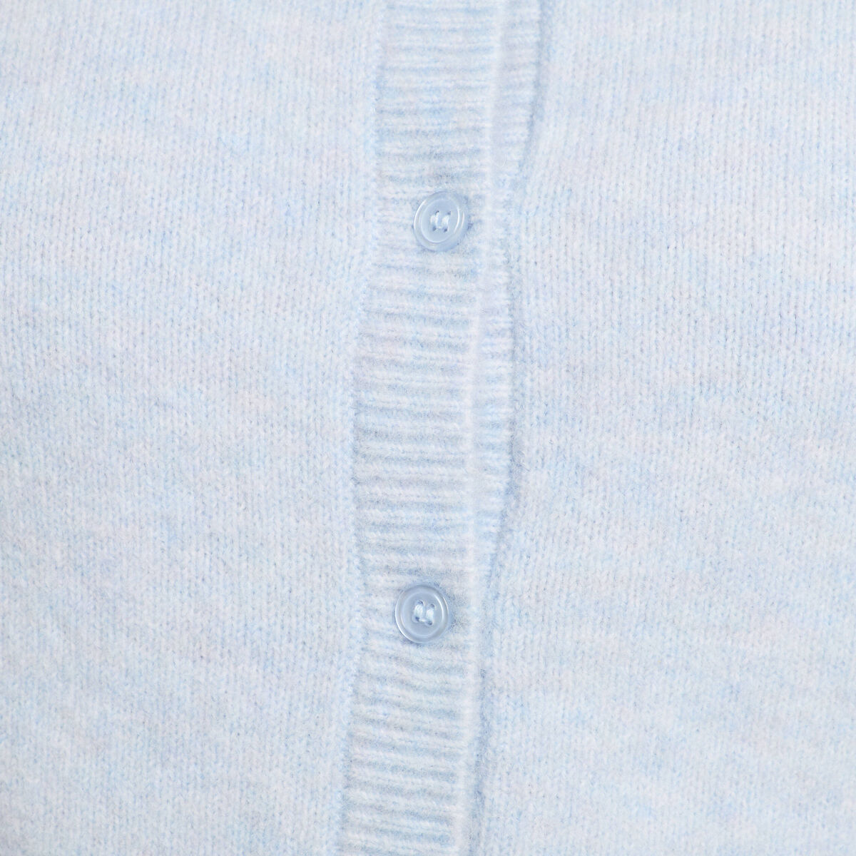 Gilet boutonné manches longues denim snow gris femme