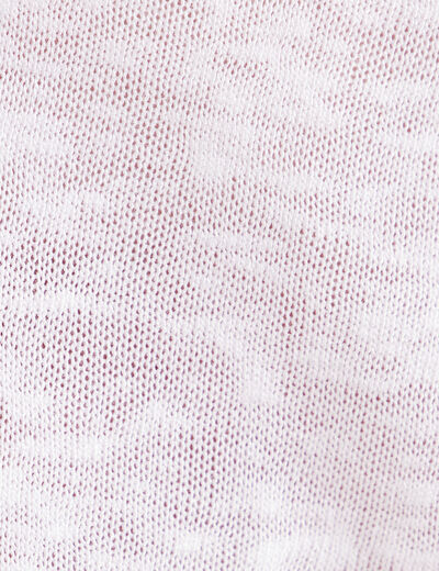 T-shirt manches courtes ecru femme