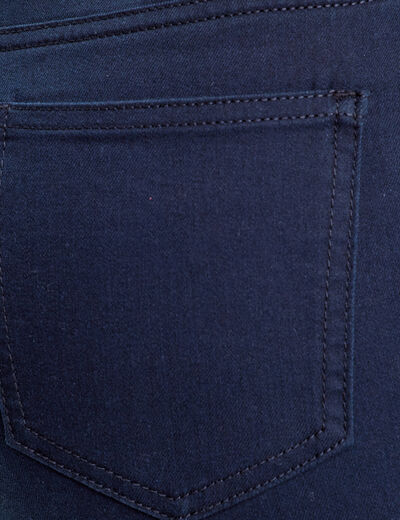Pantalon capri bleu marine femme