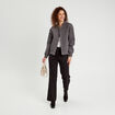 Pantalon flare noir femme