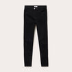 Jeans slim 5 poches denim noir femme