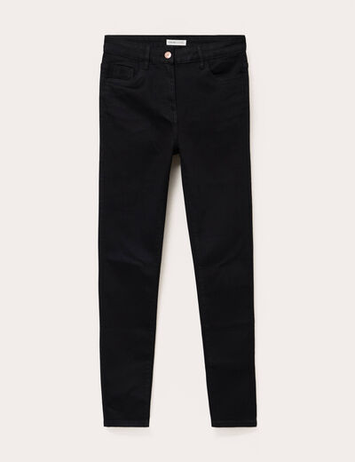 Jeans slim 5 poches denim noir femme