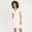 Robe empire évasée ecru femme